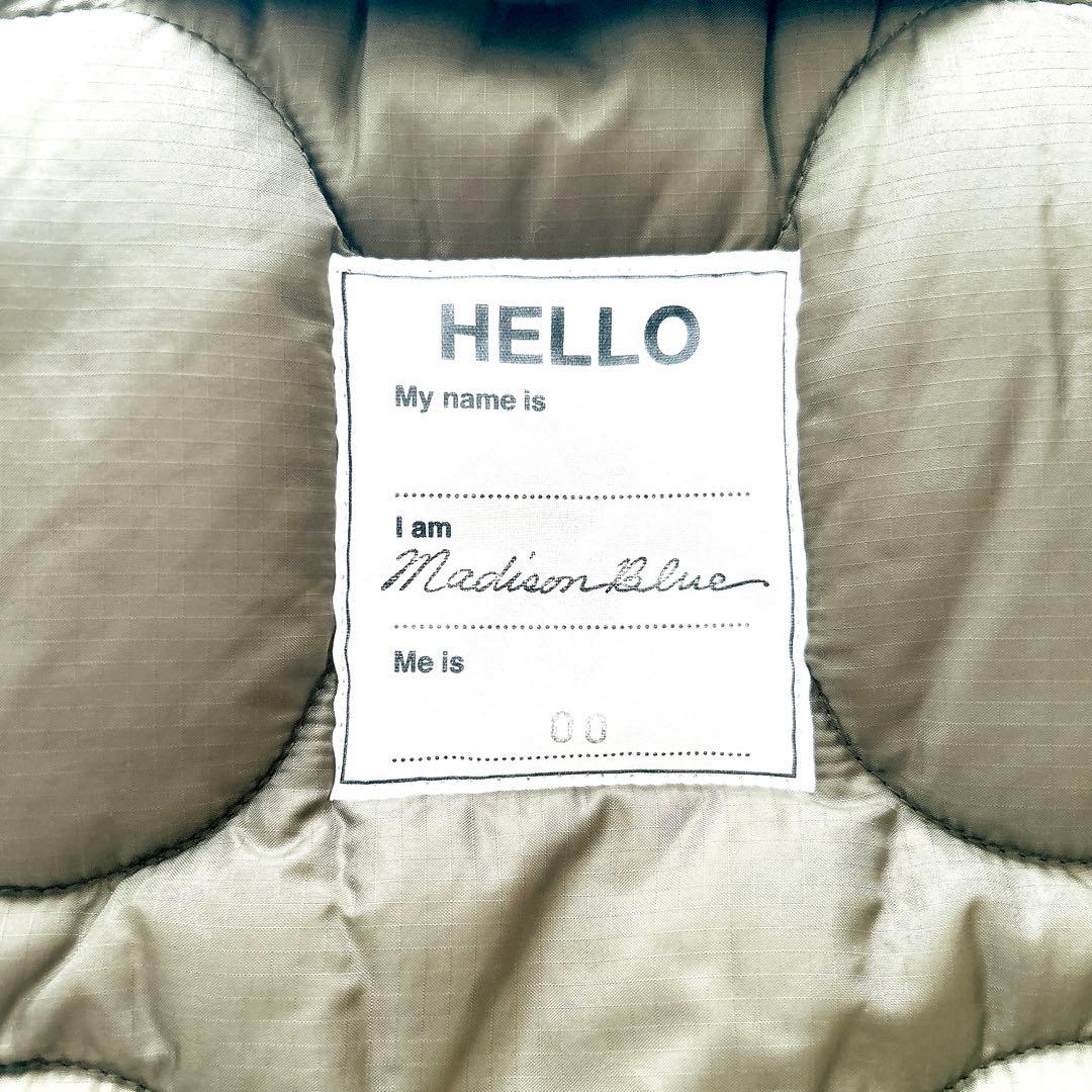 美品✨人気マディソンブルー　キルティングベスト　リバーシブル　ロング　Bロゴ刺繍