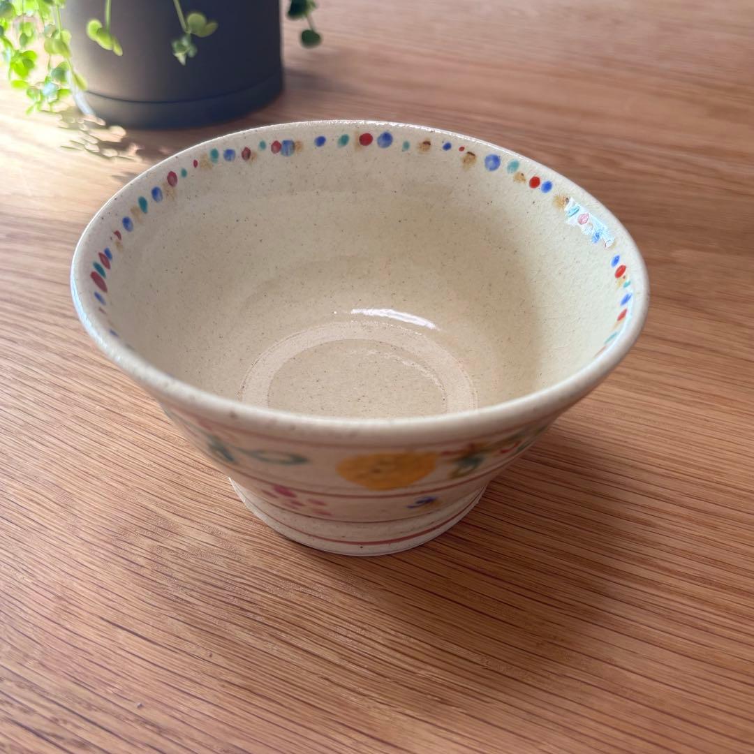 【未使用】伊藤聡信 色絵 飯碗 器 美品