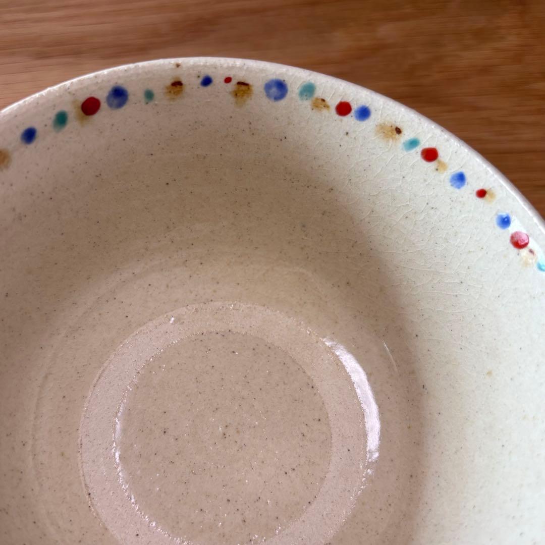 【未使用】伊藤聡信 色絵 飯碗 器 美品