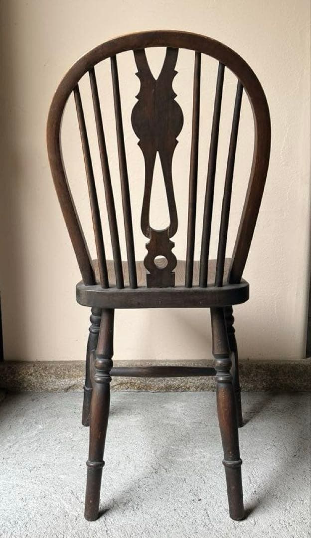 イギリス アンティーク ホイールバックチェア　ヴィンテージチェア
