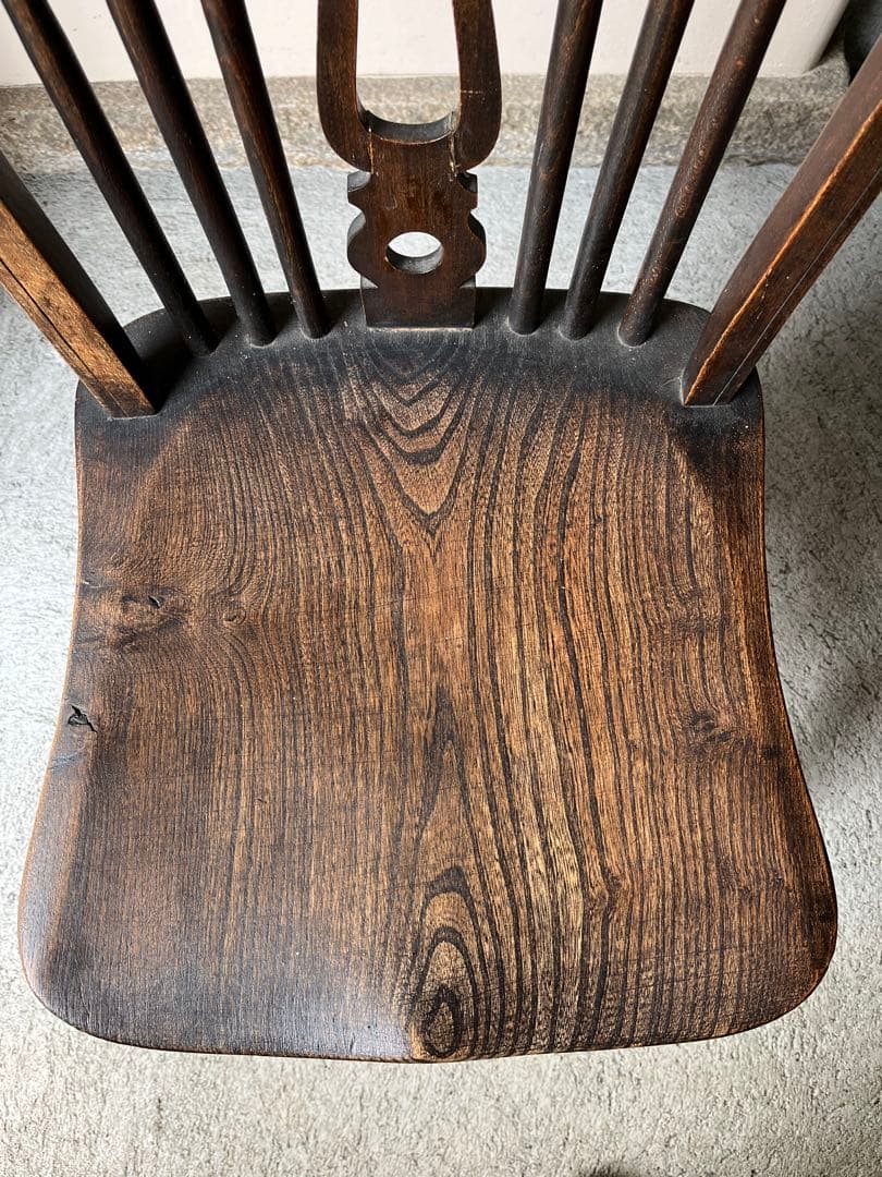 イギリス アンティーク ホイールバックチェア　ヴィンテージチェア