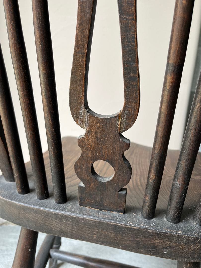 イギリス アンティーク ホイールバックチェア　ヴィンテージチェア