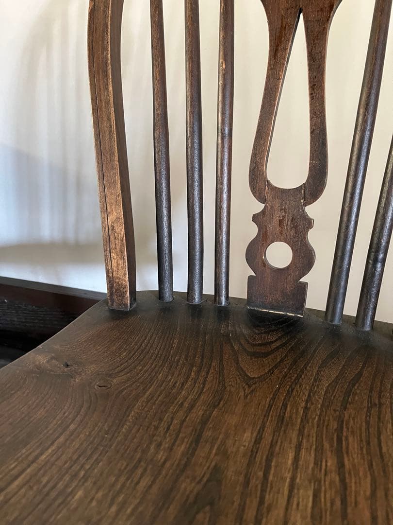 イギリス アンティーク ホイールバックチェア　ヴィンテージチェア