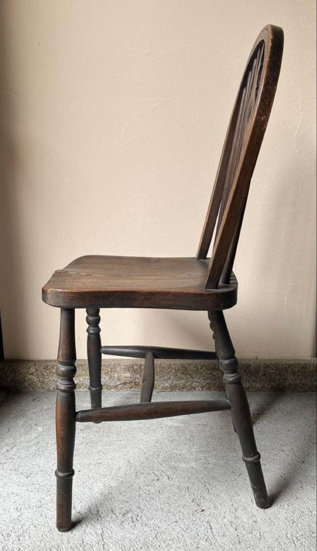 イギリス アンティーク ホイールバックチェア　ヴィンテージチェア