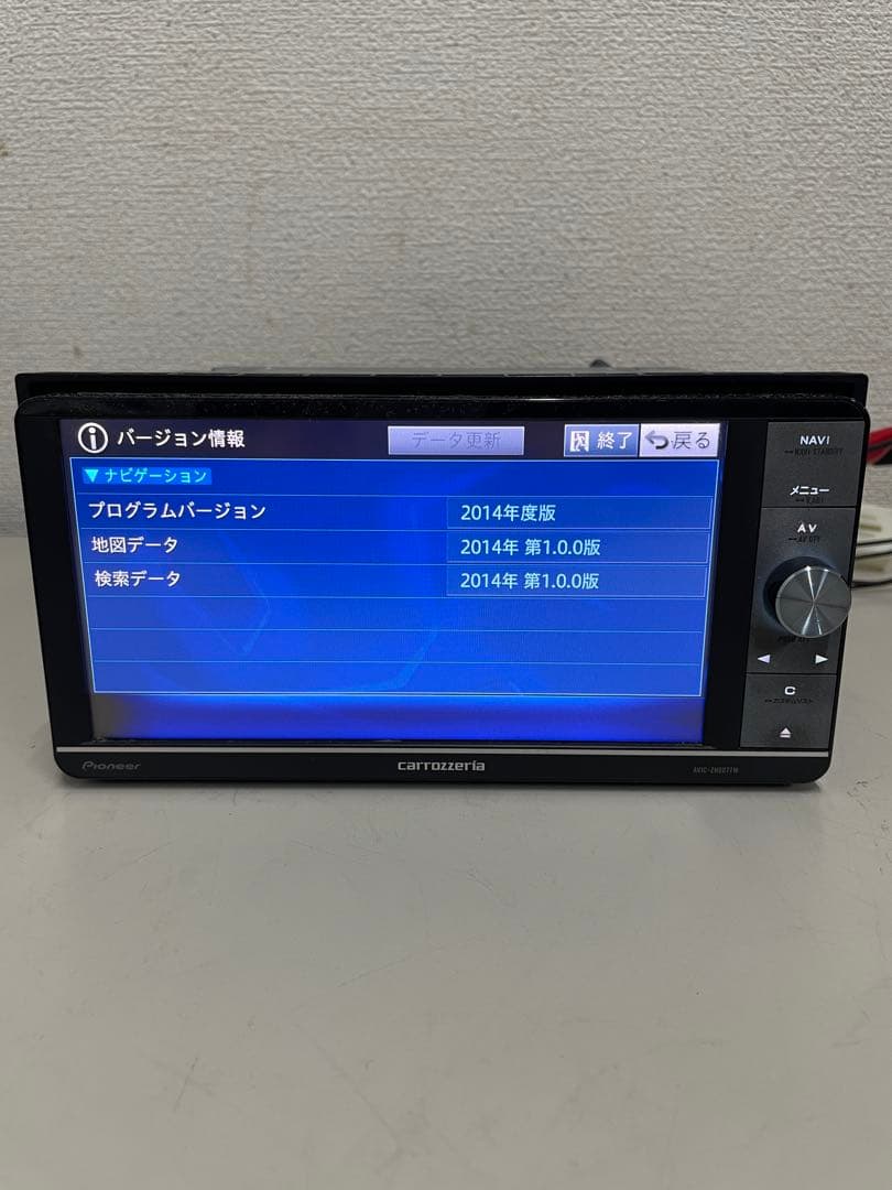 カロッツェリア◇AVIC-ZH0077W◇訳ありフルセグ/CD/DVD/BT/