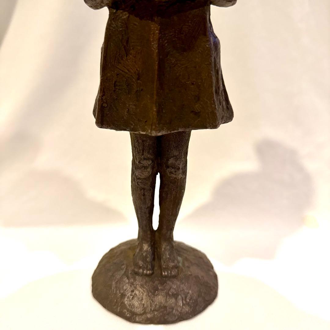 【 青銅像 】 ブロンズ少女像 みどりの風 長谷川 雅也(雅則) 作品