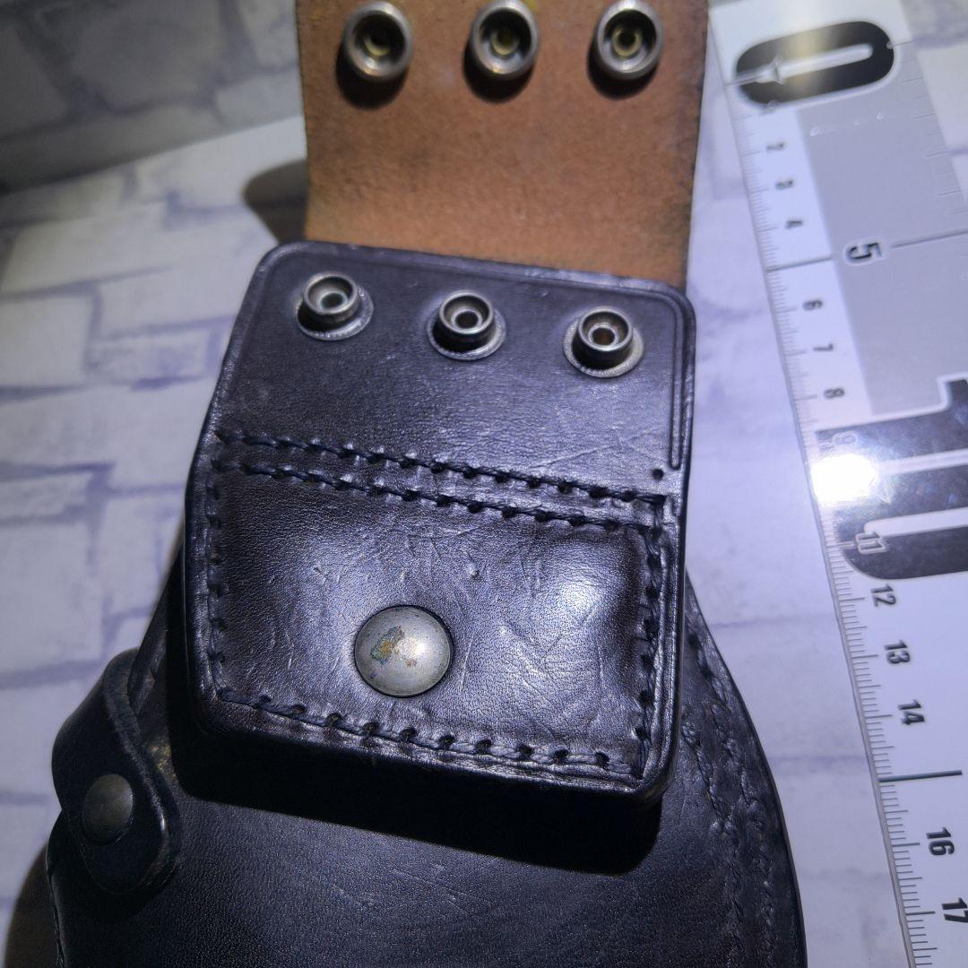 レザー 黒色 ホルスター 昭和レトロ
