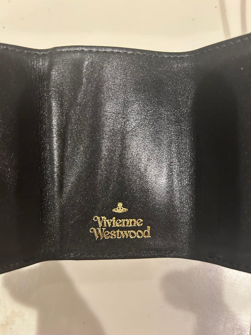 ヴィヴィアン 三つ折り財布 コンパクト財布 ブラック