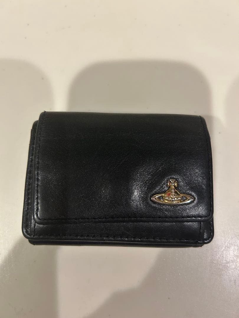 ヴィヴィアン 三つ折り財布 コンパクト財布 ブラック