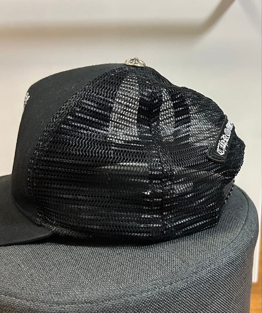CHROME HEARTS ブラック 帽子 メッシュキャップ