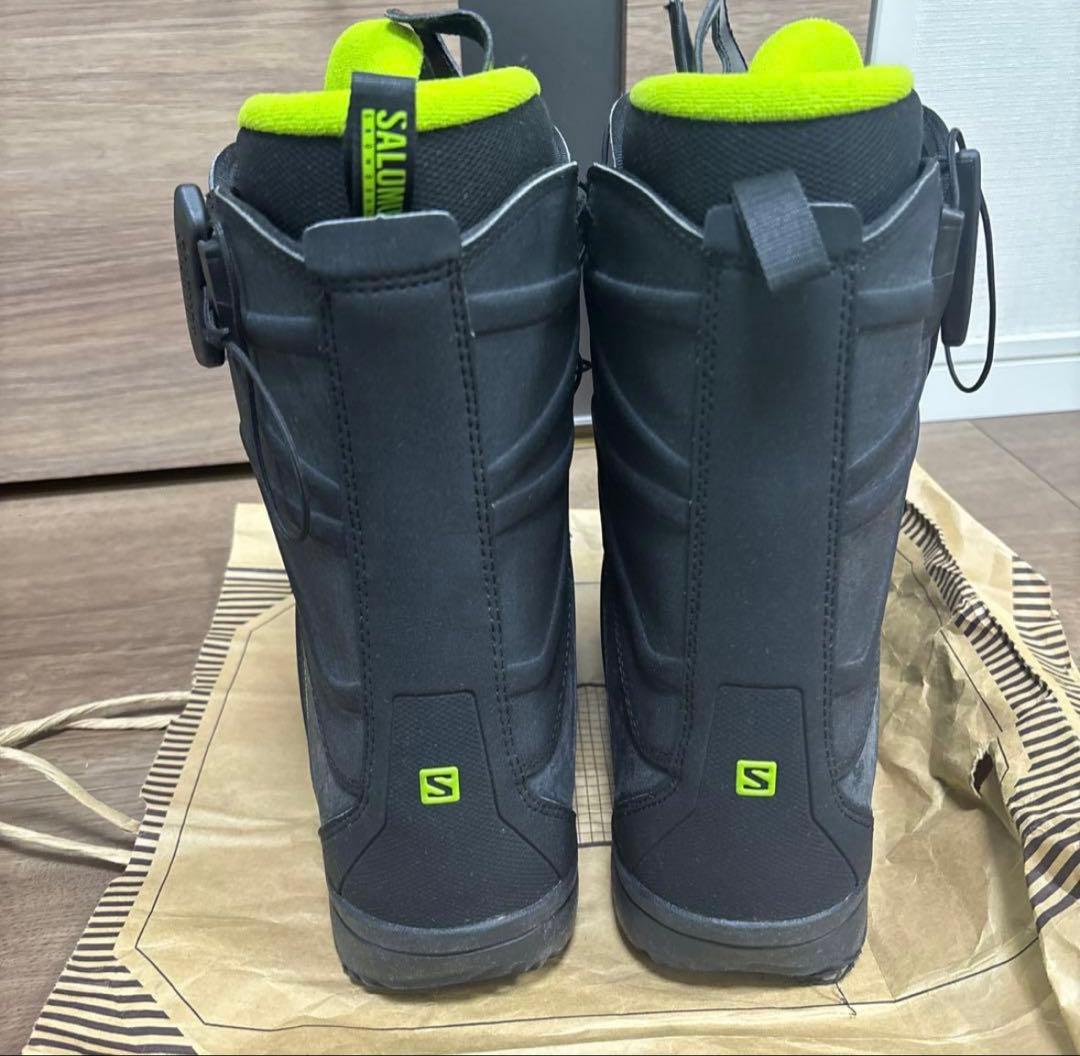 美品28cm　salomon サロモン ブーツ　FACTION BOA ライム