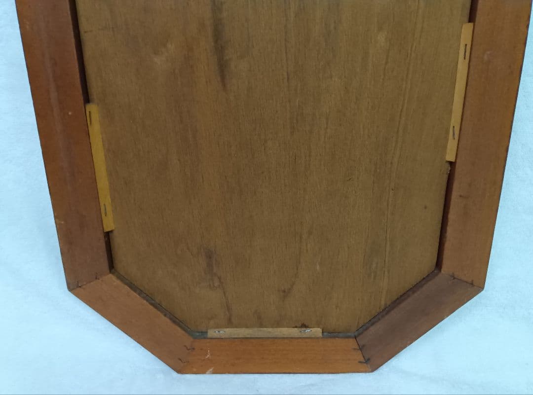 ウォールミラー　姿見　アンティーク　ヴィンテージ　鏡　縦長 八角形壁掛けミラー