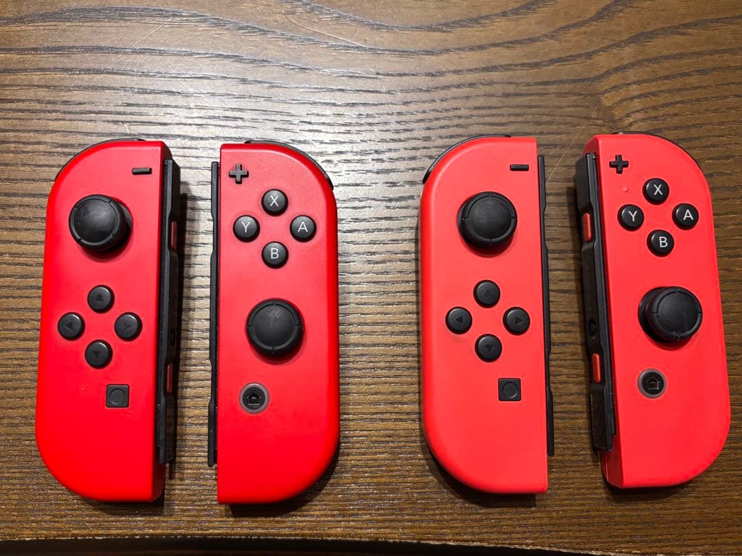 switch 本体 マリオレッド　コントローラー2個セット