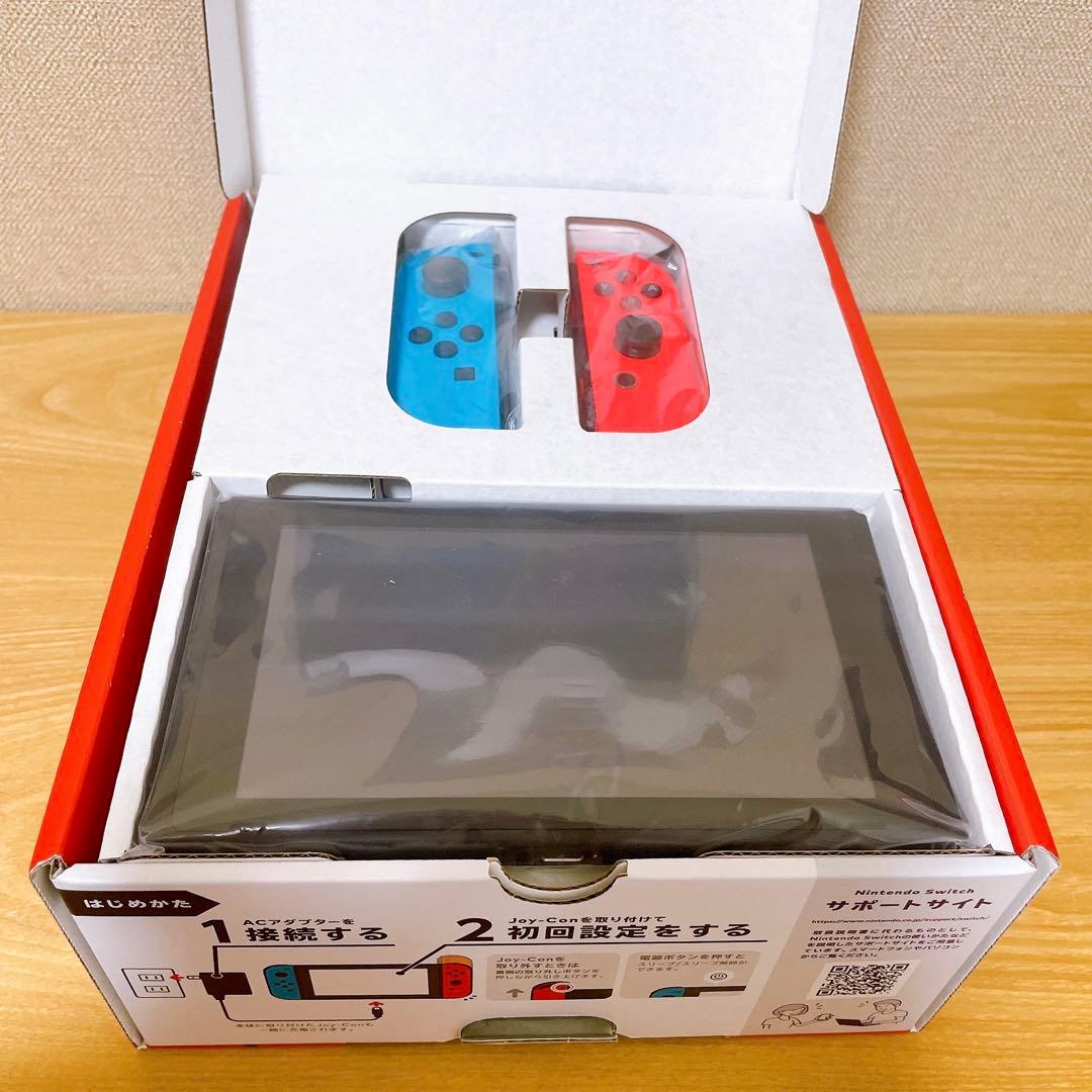 【未使用に近い】 2024年3月購入 バッテリー強化版 Switch本体