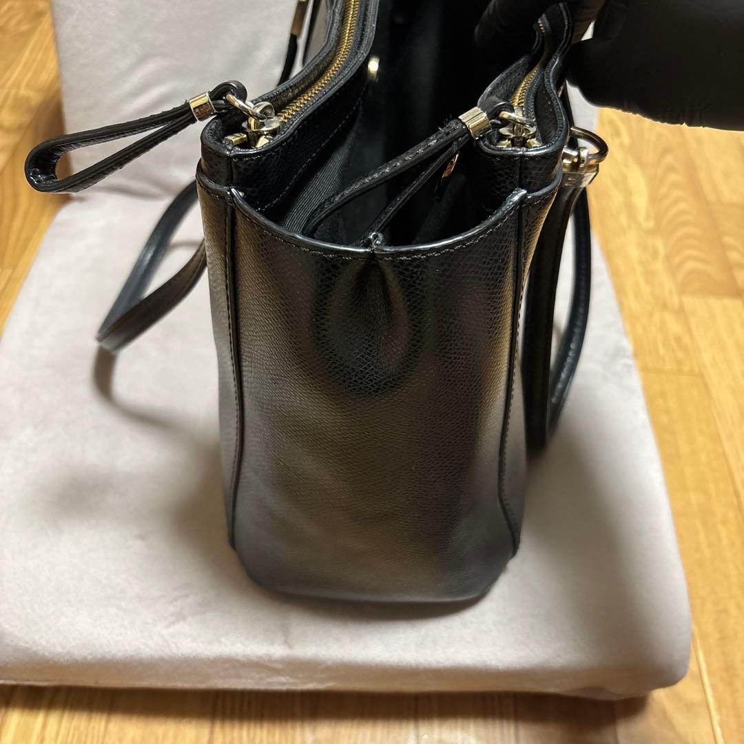 COACH コーチ　トートバッグ 型押し ブラック