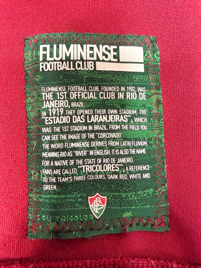 adidas フルジップパーカー 赤白 フルミネンセFC サイズM