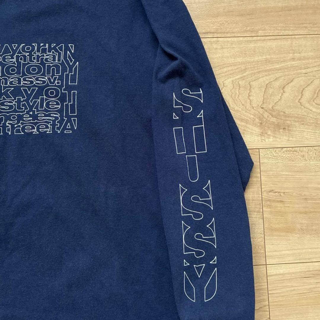 USA製 90s 00s OLD STUSSY ステューシー ロンT 銀タグ