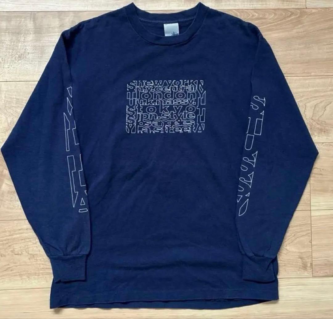 USA製 90s 00s OLD STUSSY ステューシー ロンT 銀タグ