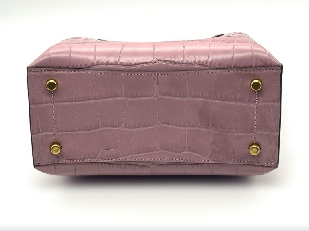 未使用COACHコーチウィロウ ハンドバッグ クロコダイル エンボス 2way