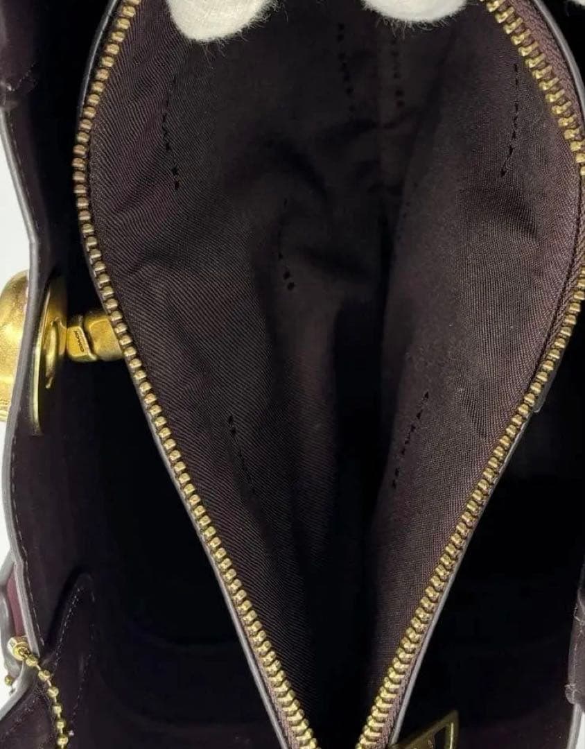 未使用COACHコーチウィロウ ハンドバッグ クロコダイル エンボス 2way