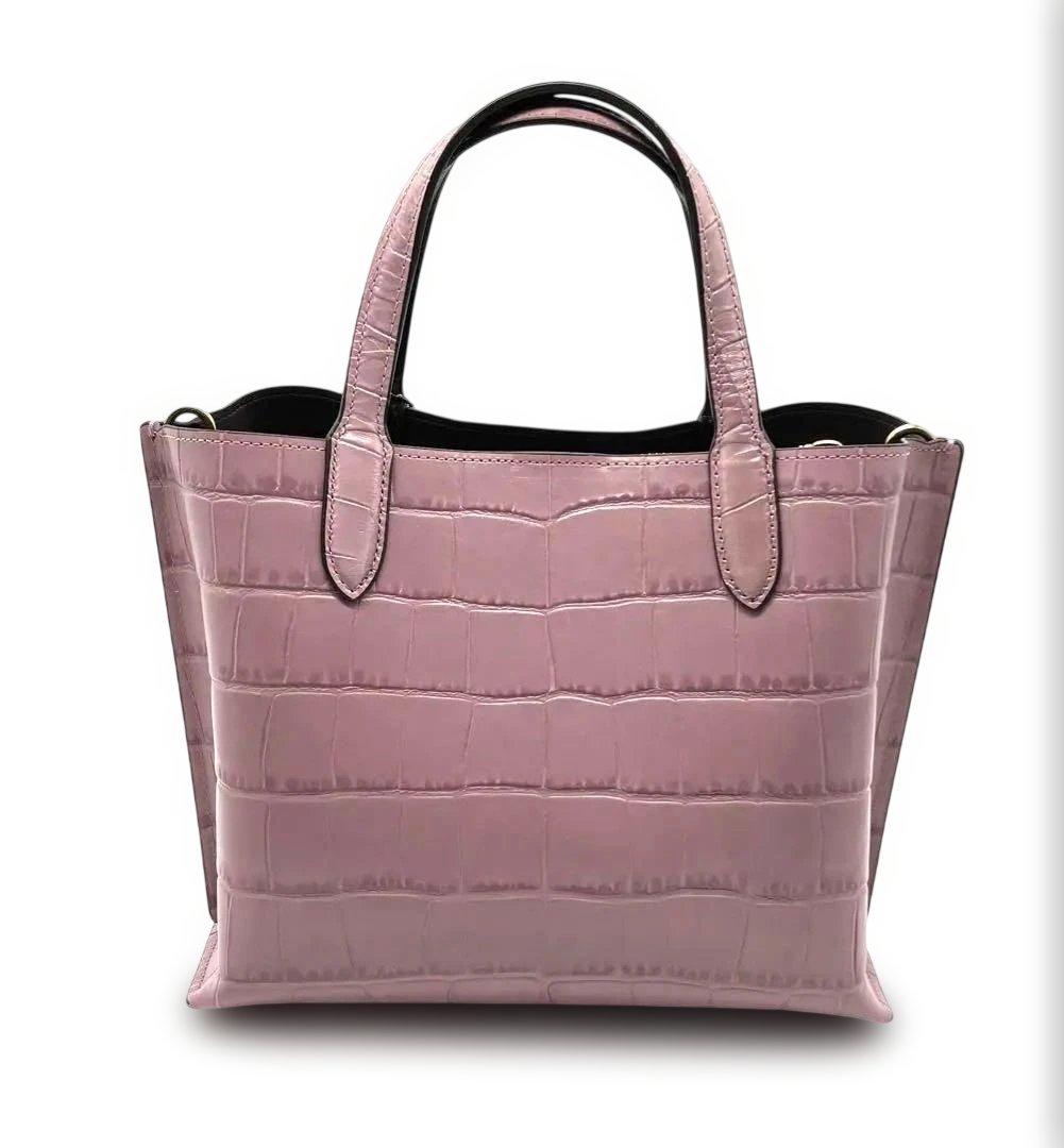 未使用COACHコーチウィロウ ハンドバッグ クロコダイル エンボス 2way