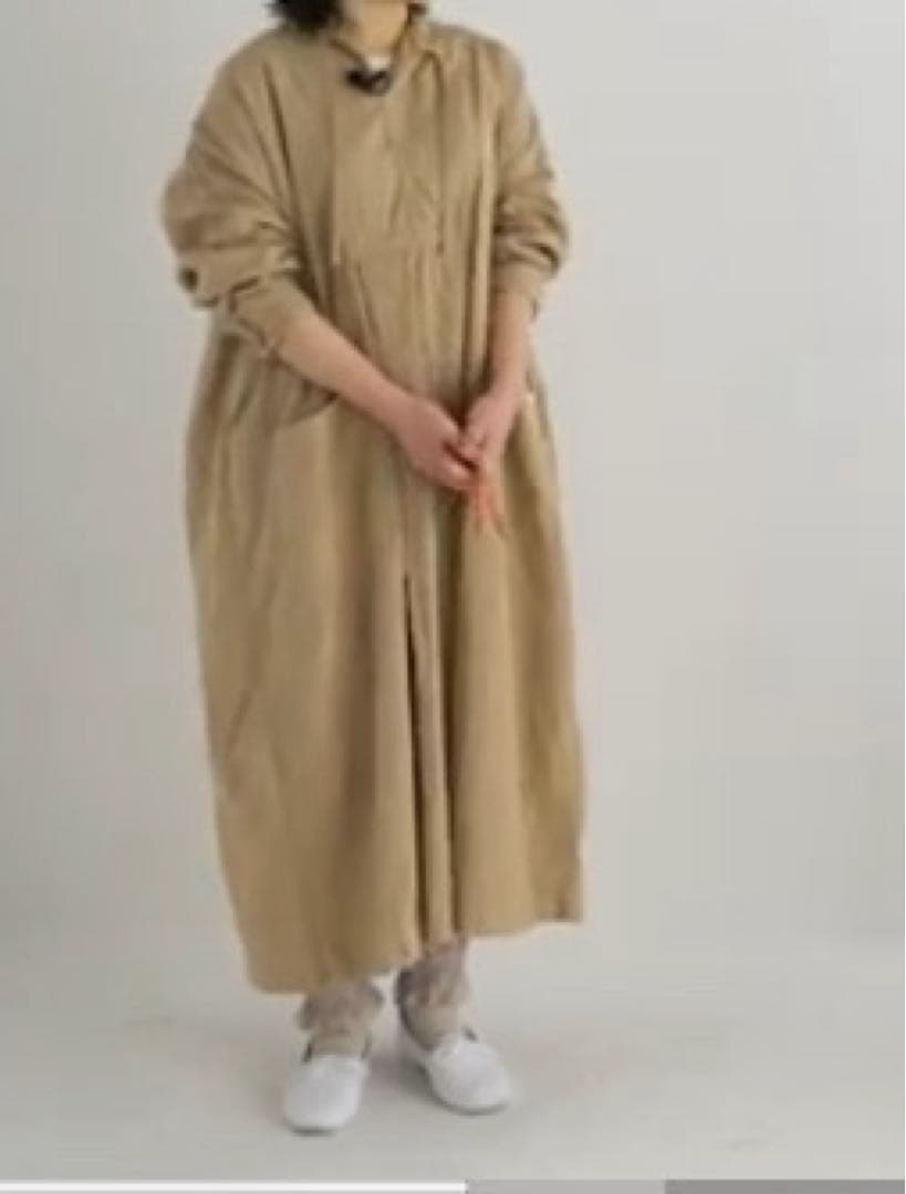 ネストローブ nest robe コットンリネンワンピース