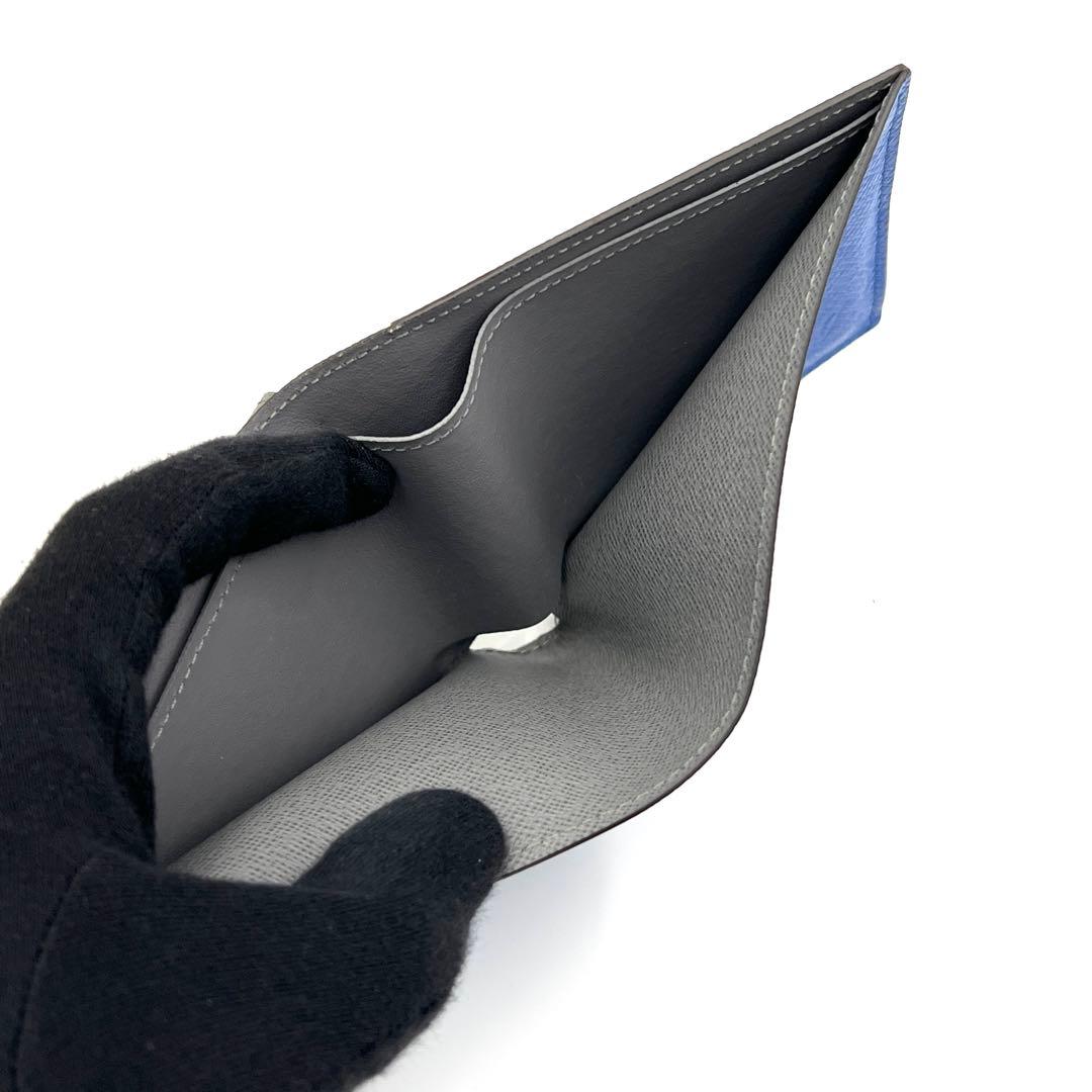 【美品】ルイヴィトン タイガ ポルトフォイユ マルコ 2つ折り バイカラー