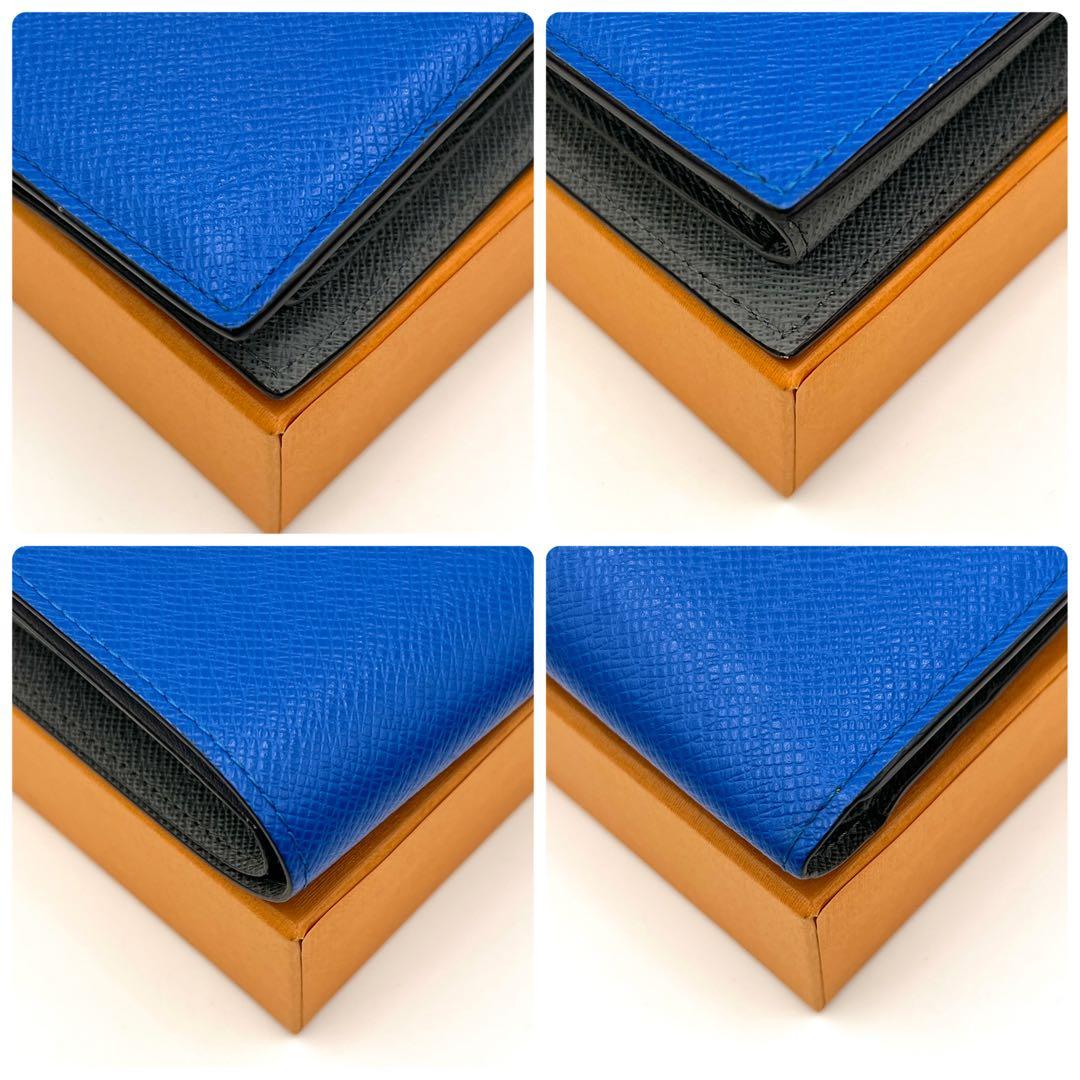 【美品】ルイヴィトン タイガ ポルトフォイユ マルコ 2つ折り バイカラー