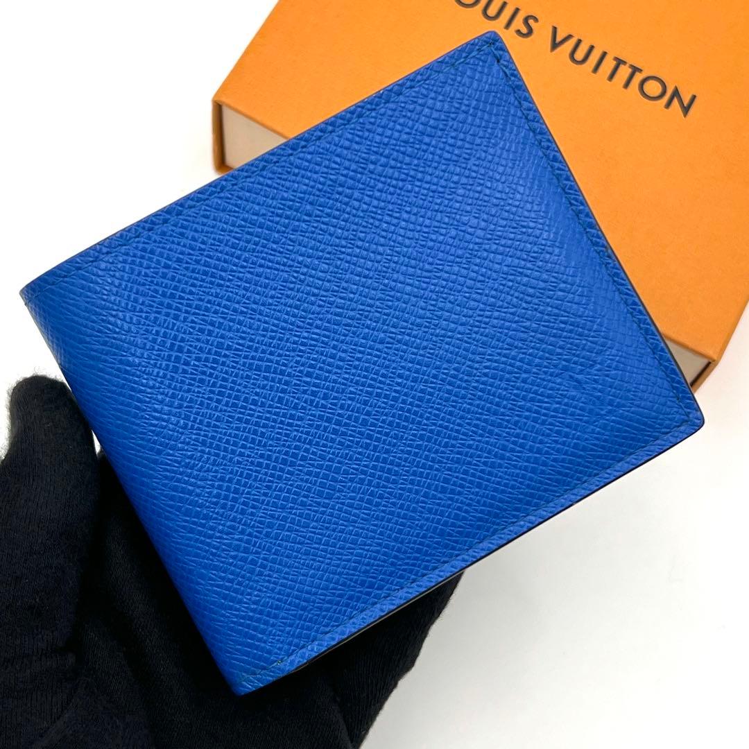 【美品】ルイヴィトン タイガ ポルトフォイユ マルコ 2つ折り バイカラー