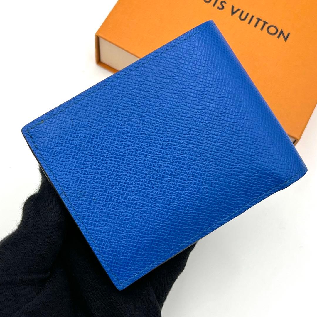 【美品】ルイヴィトン タイガ ポルトフォイユ マルコ 2つ折り バイカラー