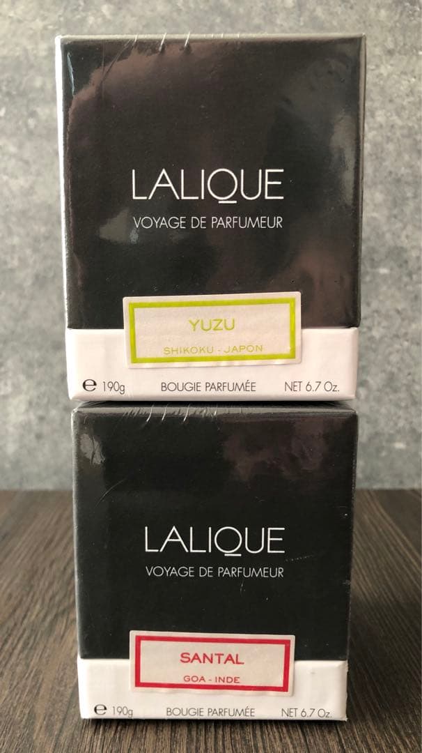 ラリック ルームキャンドル 4個セット VOYAGE DE PARFUMEUR