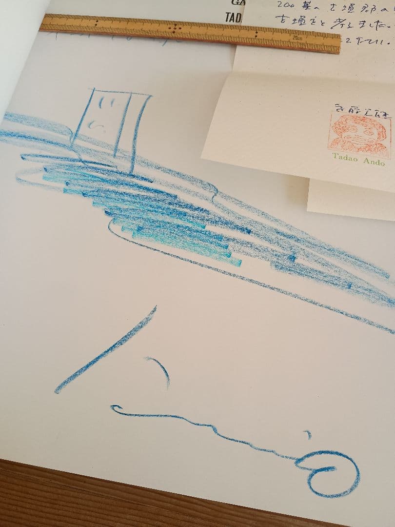 安藤忠雄 本人からの直筆手紙+写真+サイン入り GA ARCHITECT 12
