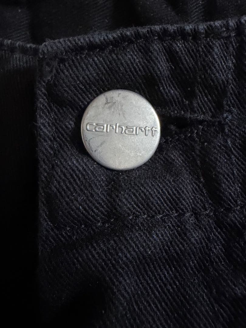 Carhartt ブラック カーゴパンツ