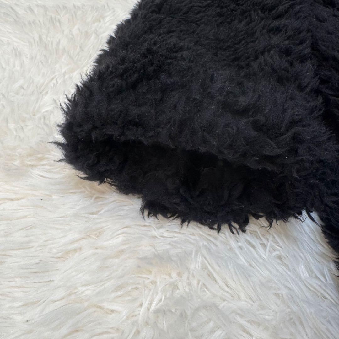 美品　theoryluxe セオリーリュクス　ボア　テディベア　コート　黒　38