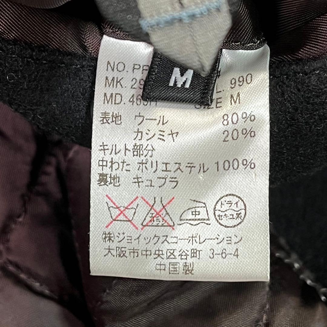 ポールスミス✨ダブル　ピーコート　ナポレオン　銀ボタン　ブラック　カシミヤ　M