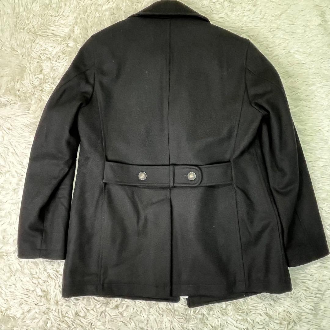ポールスミス✨ダブル　ピーコート　ナポレオン　銀ボタン　ブラック　カシミヤ　M