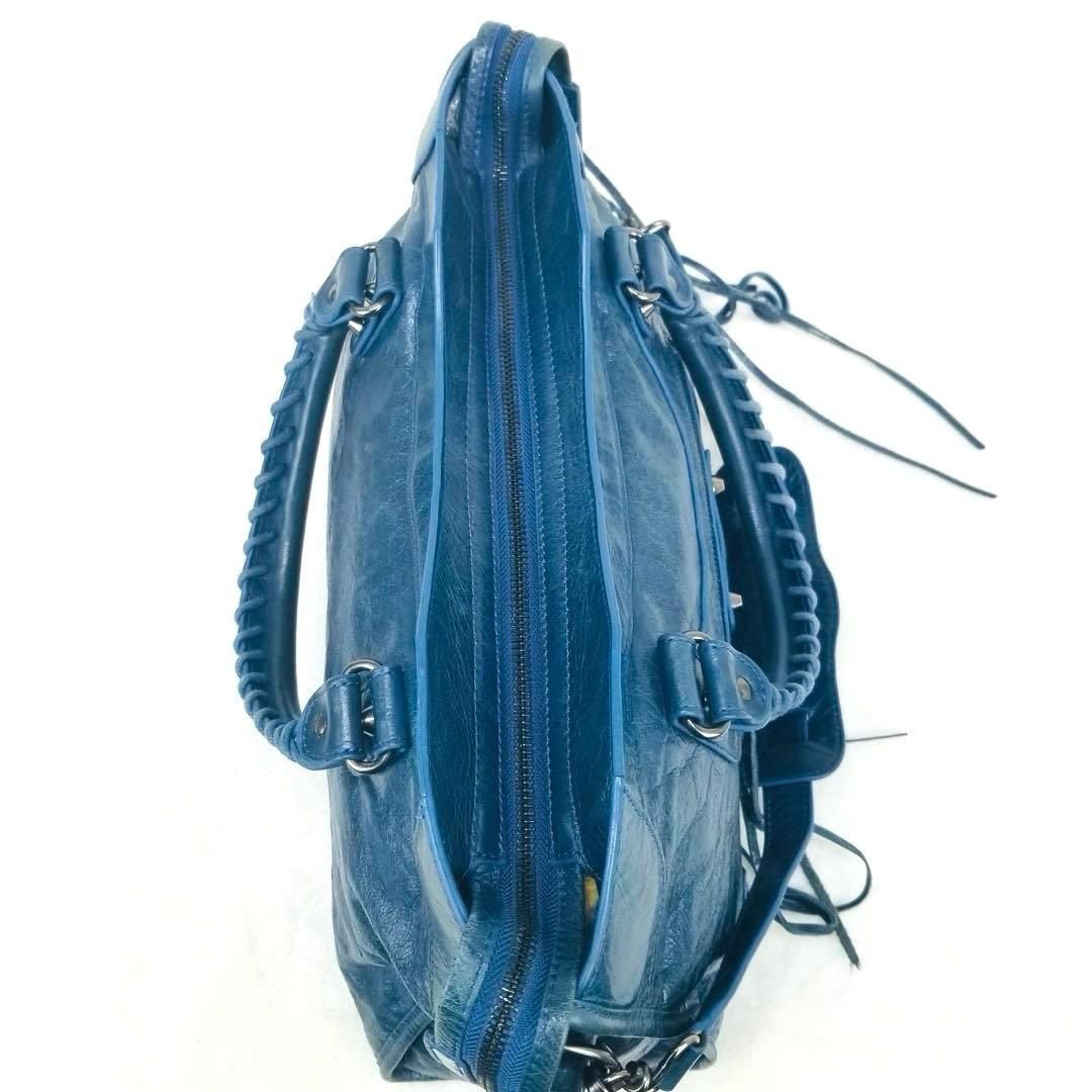 Balenciaga City Medium ブルー色