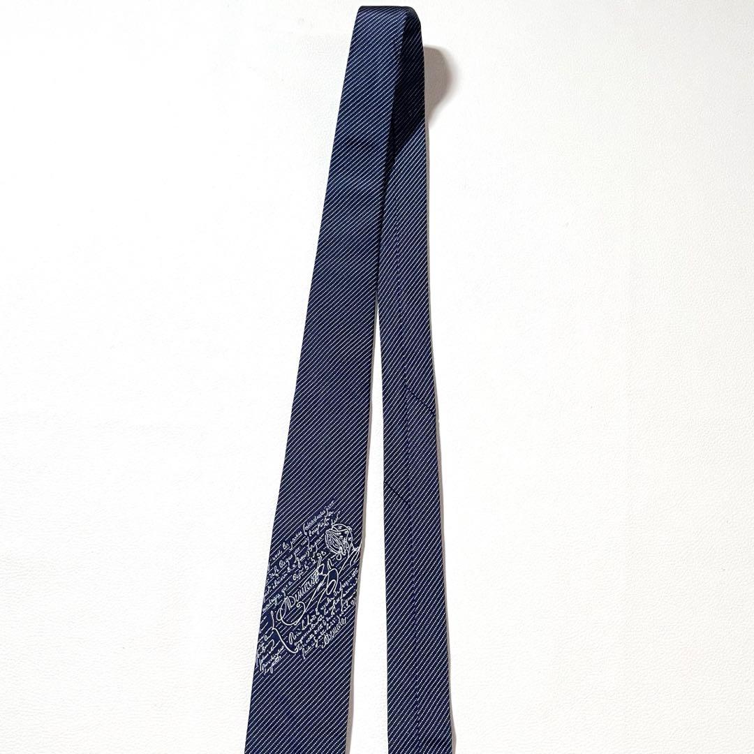 【極美品】BERLUTI/ベルルッティ　ナロー ネクタイ　カリグラフィ　現行