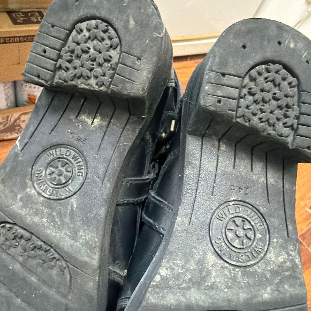 ま*ん様 ワイルドウィング　ファルコン厚底(WWM-0001ATU) 本革バイク