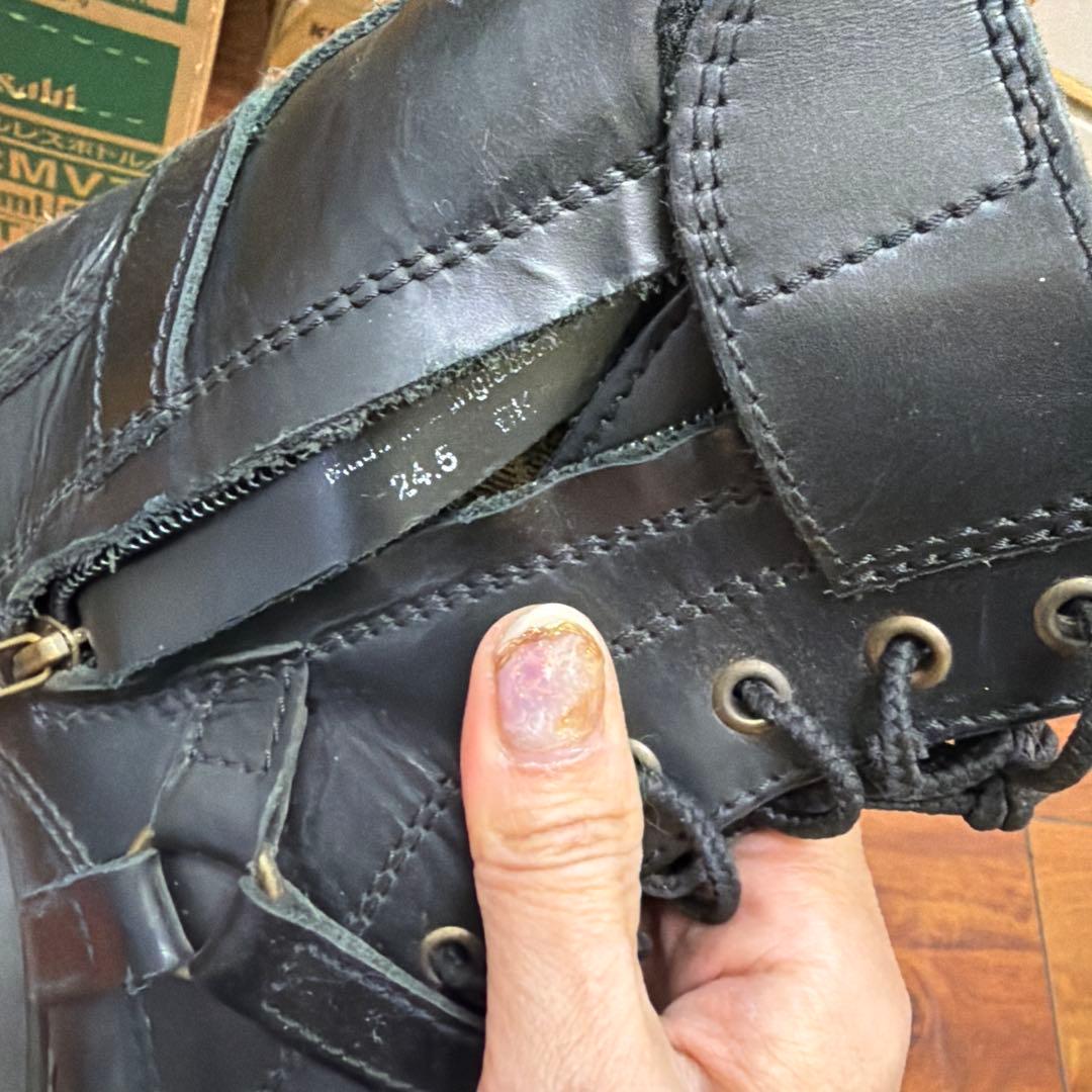 ま*ん様 ワイルドウィング　ファルコン厚底(WWM-0001ATU) 本革バイク