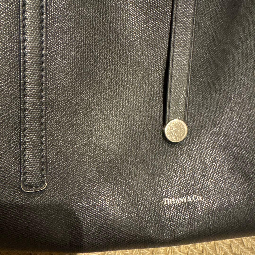 Tiffany ティファニー　トートバッグ　黒　レザー　ブラック