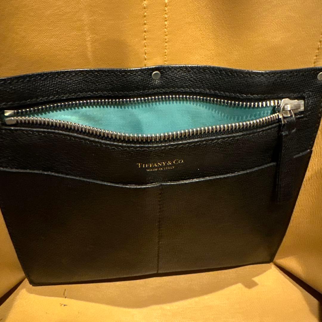 Tiffany ティファニー　トートバッグ　黒　レザー　ブラック