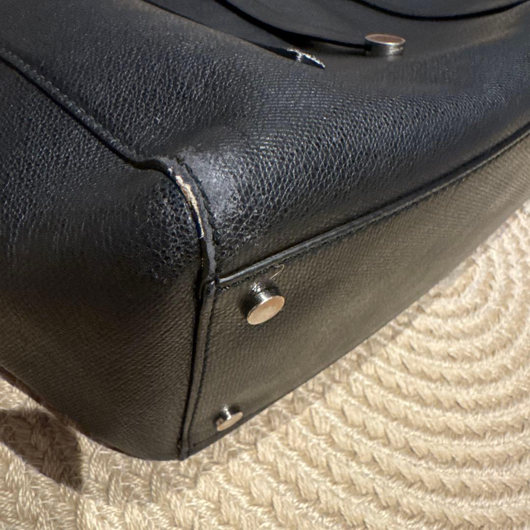 Tiffany ティファニー　トートバッグ　黒　レザー　ブラック