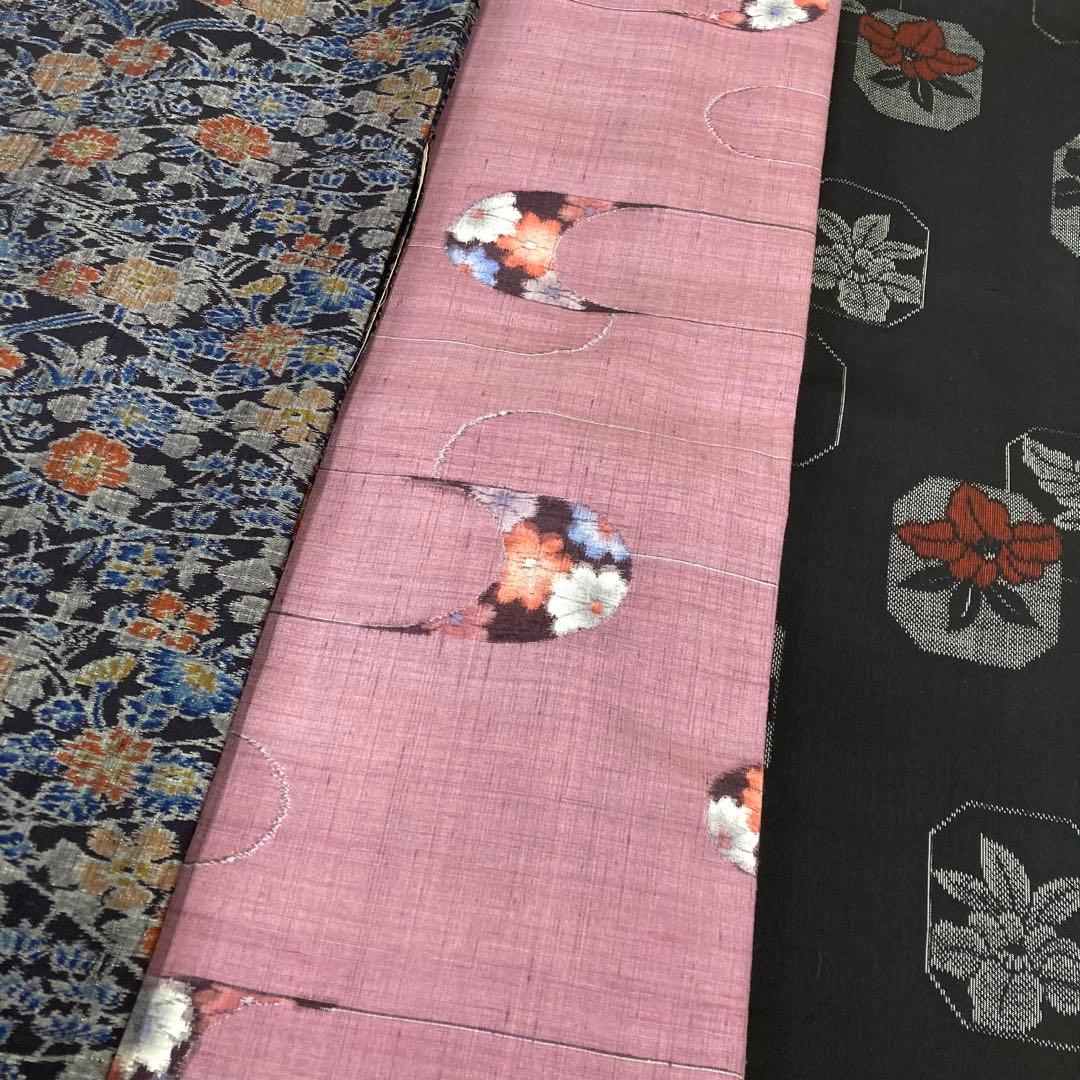 【TAMA屋】全て正絹 全て紬 真綿 越後紬等 まとめ売り15点TM2609