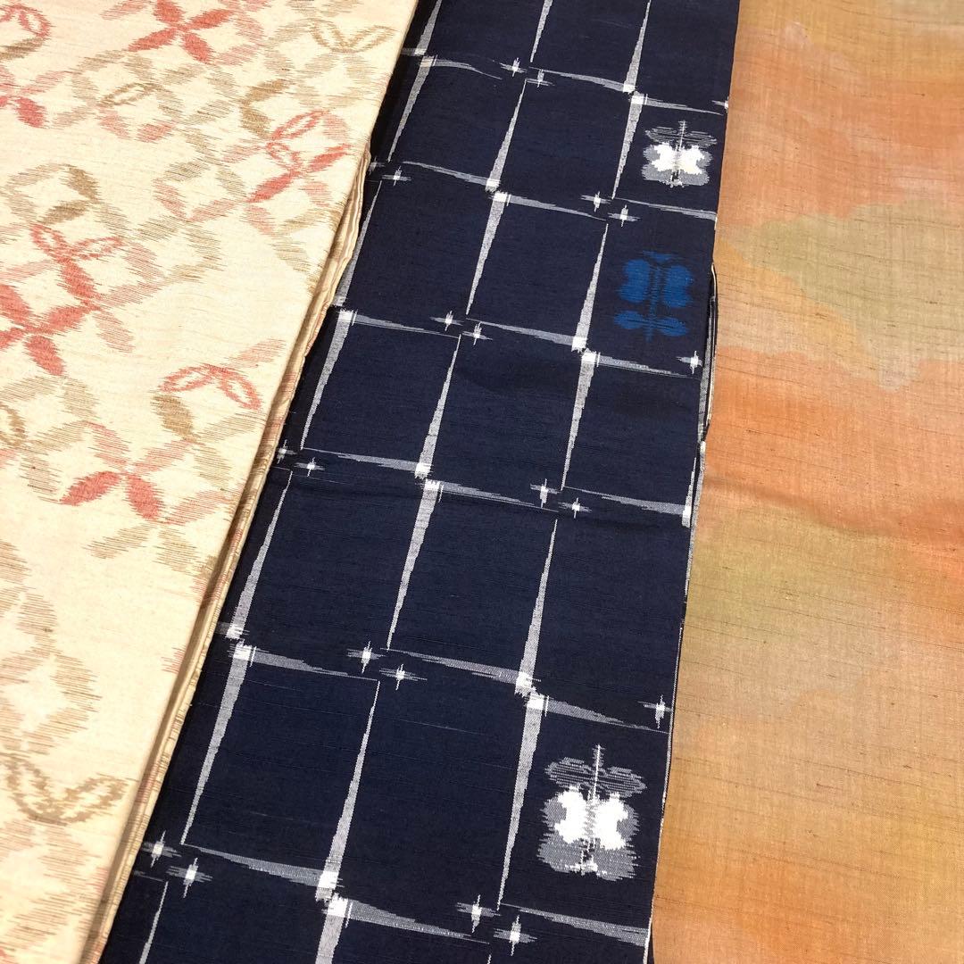 【TAMA屋】全て正絹 全て紬 真綿 越後紬等 まとめ売り15点TM2609