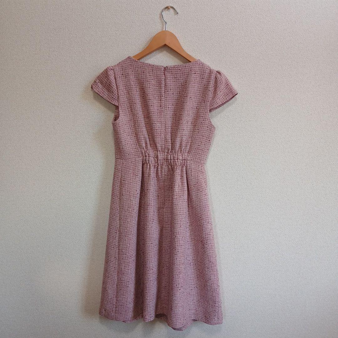 美品 marry me マリーミー　ツイード ワンピース　ピンク