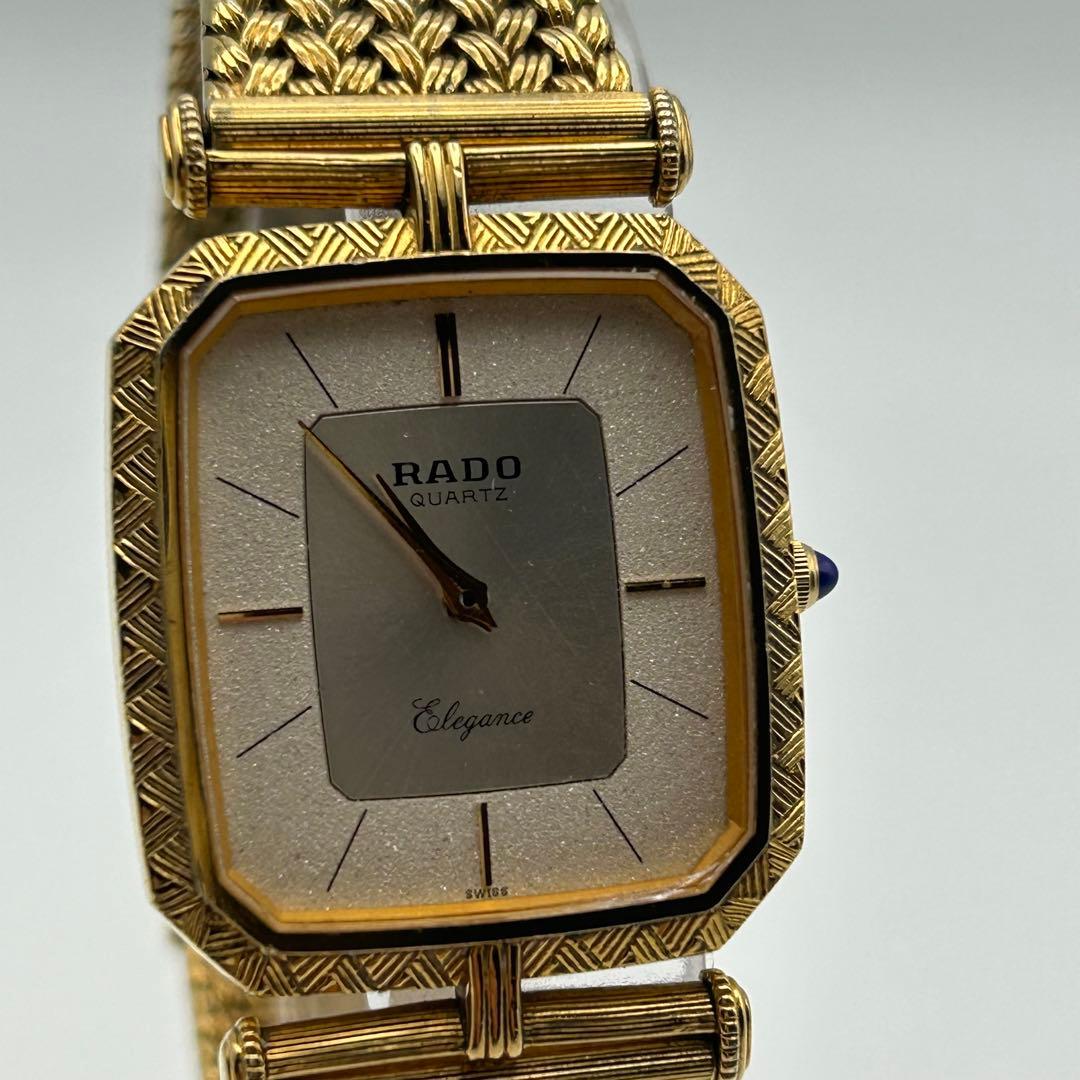 美品 RADO ラドー エレガンス 新品電池 メッシュベルト ボーイズ 兼用