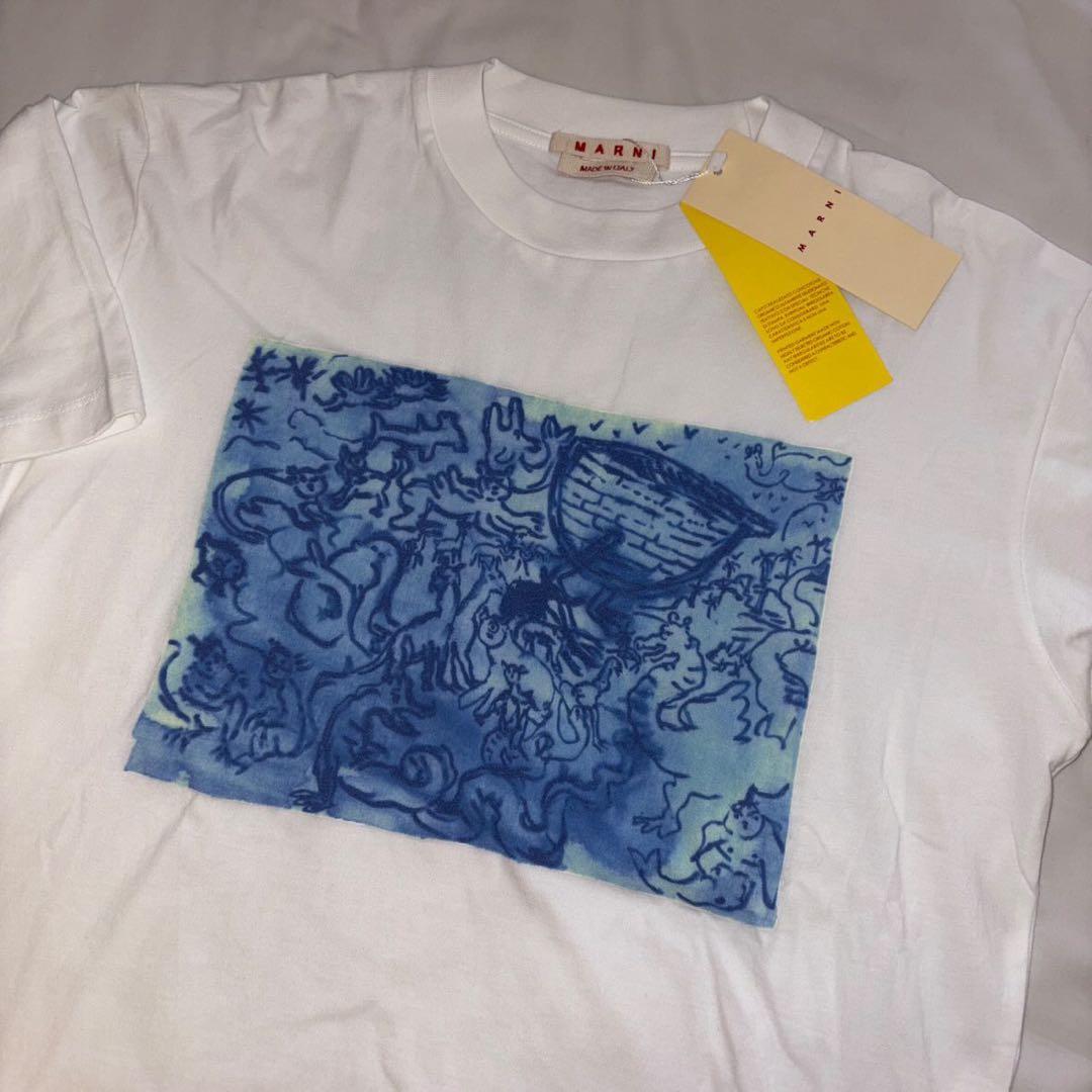 s*︎様 MARNI（マルニ）ロゴTシャツホワイト半袖