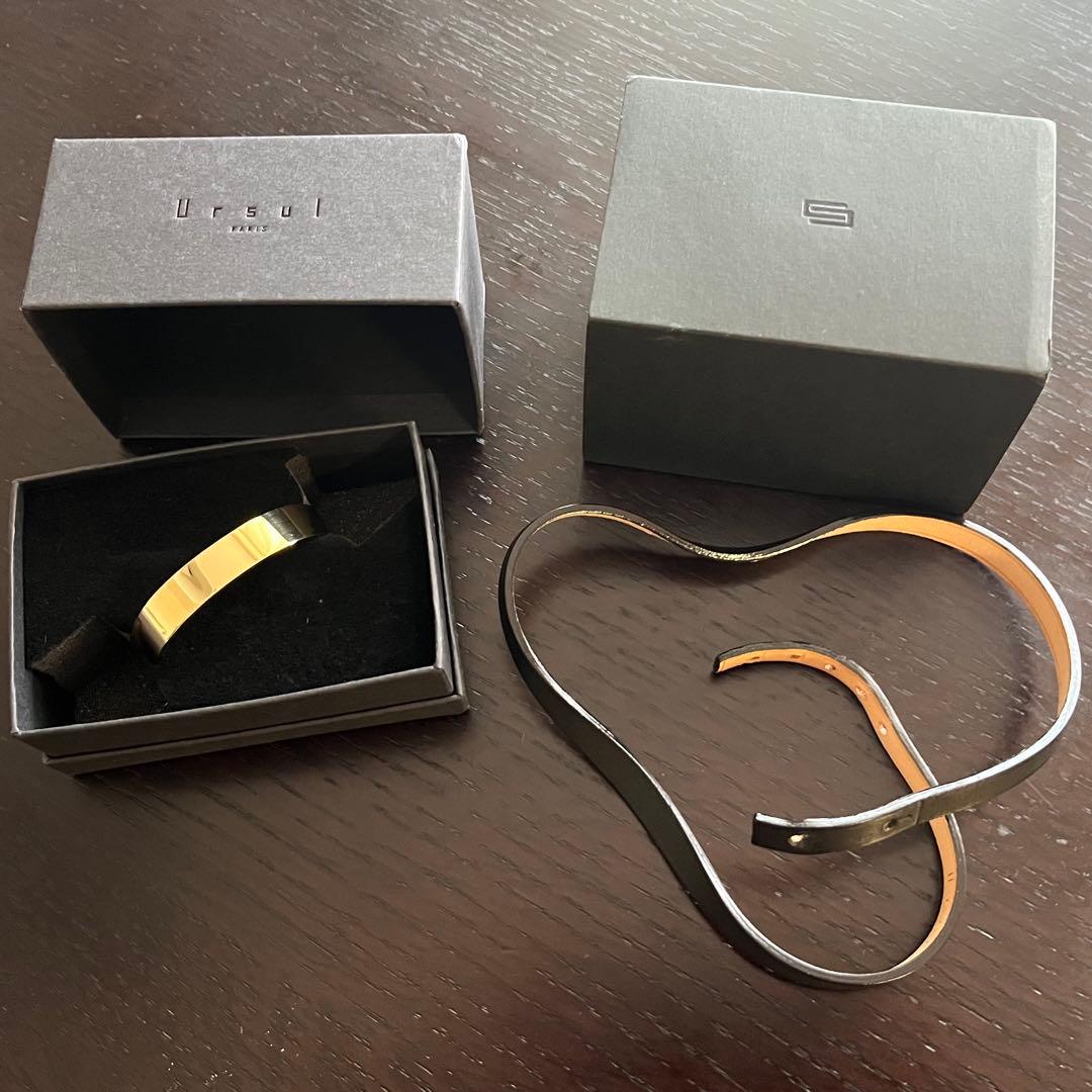 Deuxieme Classe 【URSUL】 カーフホソバングル ブラック