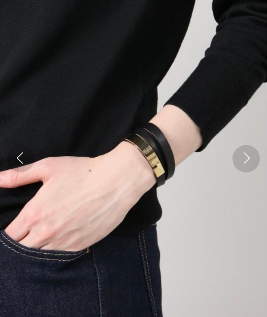 Deuxieme Classe 【URSUL】 カーフホソバングル ブラック